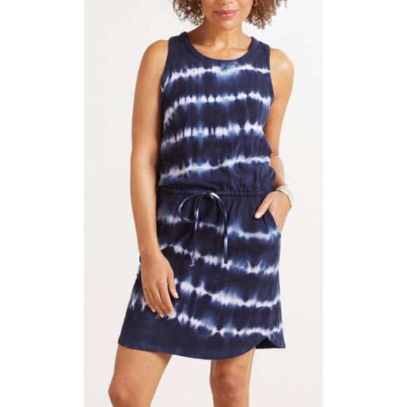 Sundry Dresses & Skirts - Sundry Navy Tie-Dye Mini Dress